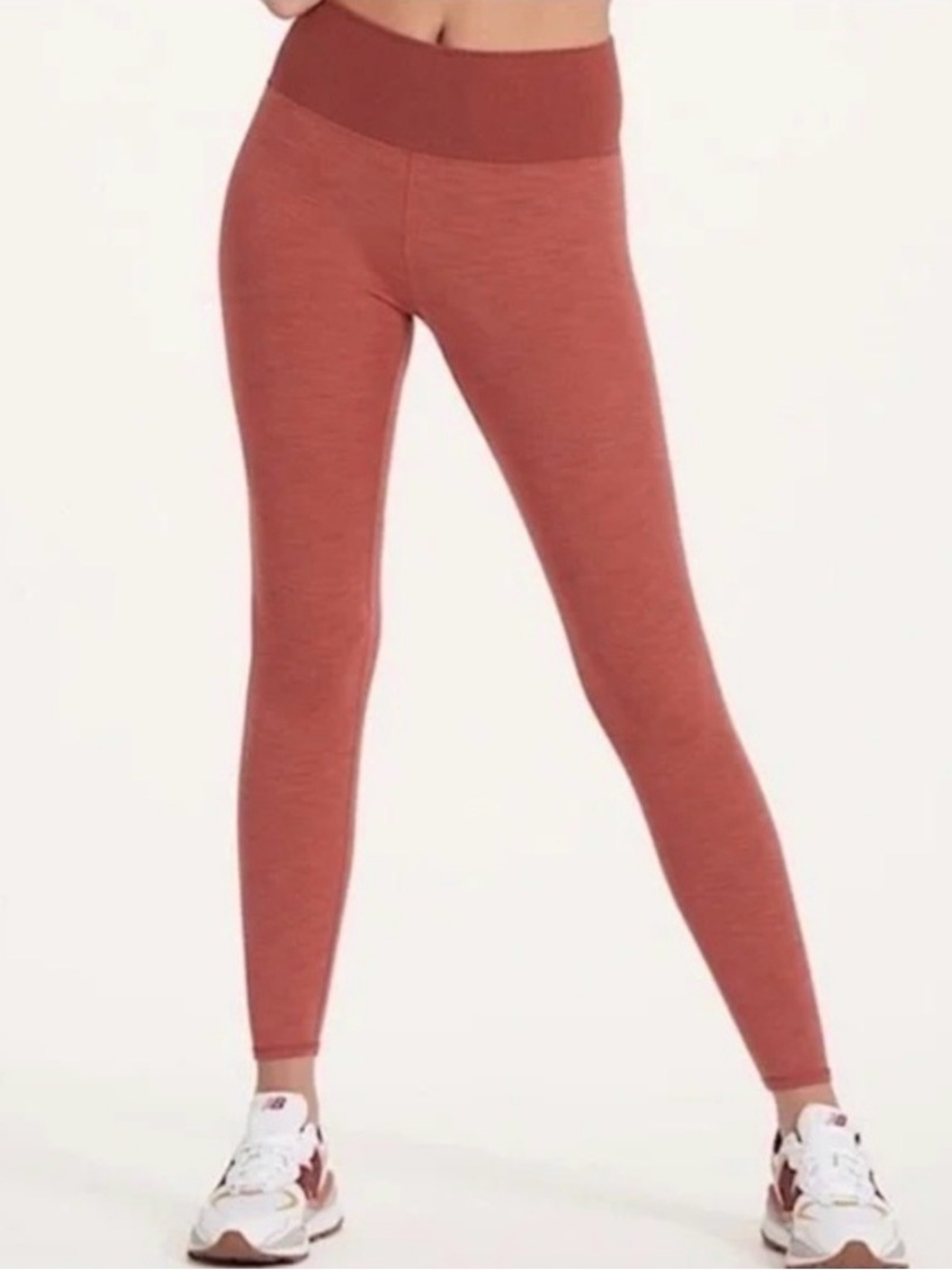 Viori Studio High-Waist Seamless Leggings in Rust - Women’s Activewear Size M